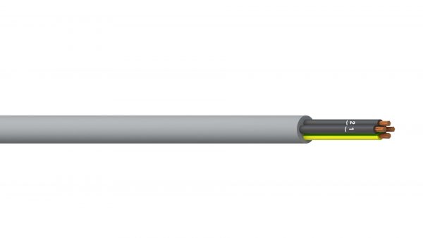 3C+E 1.5mm2 Unshielded PVC/PVC Flexible Control - Grey Sheath
