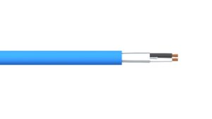 1 Pair 0.5mm2 Overall Foil PVC/PVC Dekoron® Instrumentation Cable - Blue Sheath