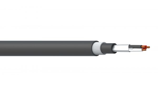 1 Triad 0.5mm2 Overall Foil PVC/SWA/PVC Dekoron® Instrumentation Cable - Black Sheath