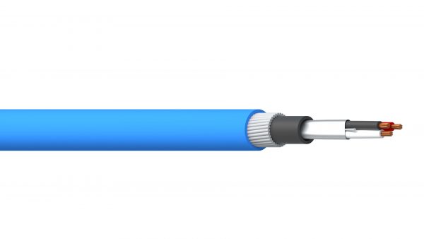 1 Triad 0.5mm2 Overall Foil PVC/SWA/PVC Dekoron® Instrumentation Cable - Blue Sheath
