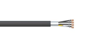 4 Pair 0.5mm2 Overall Foil PVC/PVC Dekoron® Instrumentation Cable - Black Sheath