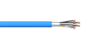 6 Pair 0.5mm2 Overall Foil PVC/PVC Dekoron® Instrumentation Cable - Blue Sheath