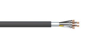 6 Pair 0.5mm2 Overall Foil PVC/PVC Dekoron® Instrumentation Cable - Black Sheath