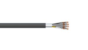 8 Pair 0.5mm2 Overall Foil PVC/PVC Dekoron® Instrumentation Cable - Black Sheath