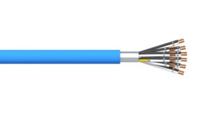 10 Pair 0.5mm2 Overall Foil PVC/PVC Dekoron® Instrumentation Cable - Blue Sheath