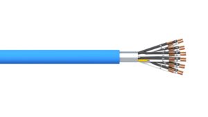 12 Pair 0.5mm2 Overall Foil PVC/PVC Dekoron® Instrumentation Cable - Blue Sheath
