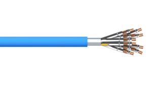 16 Pair 0.5mm2 Overall Foil PVC/PVC Dekoron® Instrumentation Cable - Blue Sheath