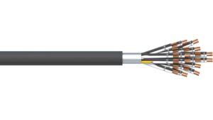 20 Pair 0.5mm2 Overall Foil PVC/PVC Dekoron® Instrumentation Cable - Black Sheath