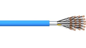 24 Pair 0.5mm2 Overall Foil PVC/PVC Dekoron® Instrumentation Cable - Blue Sheath