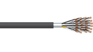 24 Pair 0.5mm2 Overall Foil PVC/PVC Dekoron® Instrumentation Cable - Black Sheath
