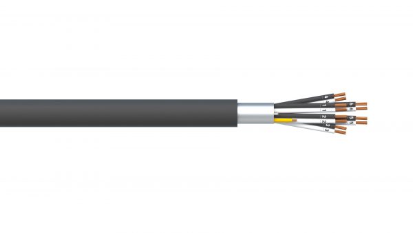 6 Pair 1.5mm2 Overall Foil PVC/PVC Dekoron® Instrumentation Cable - Black Sheath