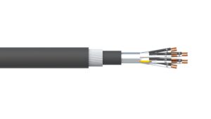 6 Pair 0.5mm2 Ind & Overall Foil PVC/SWA/PVC Dekoron® Instrumentation Cable - Black Sheath
