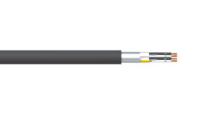 2 Pair 0.5mm2 Ind & Overall Foil PVC/PVC Dekoron® Instrumentation Cable - Black Sheath