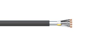 4 Pair 0.5mm2 Ind & Overall Foil PVC/PVC Dekoron® Instrumentation Cable - Black Sheath