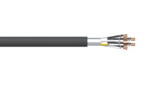 6 Pair 0.5mm2 Ind & Overall Foil PVC/PVC Dekoron® Instrumentation Cable - Black Sheath