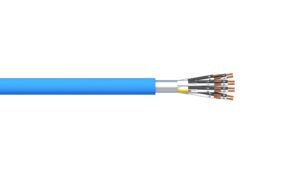 8 Pair 0.5mm2 Ind & Overall Foil PVC/PVC Dekoron® Instrumentation Cable - Blue Sheath