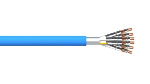 12 Pair 0.5mm2 Ind & Overall Foil PVC/PVC Dekoron® Instrumentation Cable - Blue Sheath