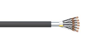 12 Pair 0.5mm2 Ind & Overall Foil PVC/PVC Dekoron® Instrumentation Cable - Black Sheath
