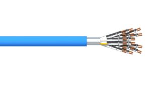 16 Pair 0.5mm2 Ind & Overall Foil PVC/PVC Dekoron® Instrumentation Cable - Blue Sheath