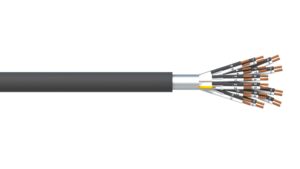 16 Pair 0.5mm2 Ind & Overall Foil PVC/PVC Dekoron® Instrumentation Cable - Black Sheath