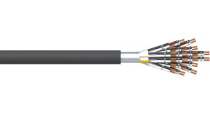 20 Pair 0.5mm2 Ind & Overall Foil PVC/PVC Dekoron® Instrumentation Cable - Black Sheath
