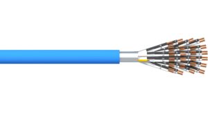 24 Pair 0.5mm2 Ind & Overall Foil PVC/PVC Dekoron® Instrumentation Cable - Blue Sheath