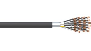 24 Pair 0.5mm2 Ind & Overall Foil PVC/PVC Dekoron® Instrumentation Cable - Black Sheath