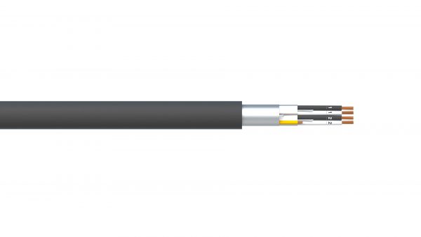 2 Pair 1.5mm2 Ind & Overall Foil PVC/PVC Dekoron® Instrumentation Cable - Black Sheath