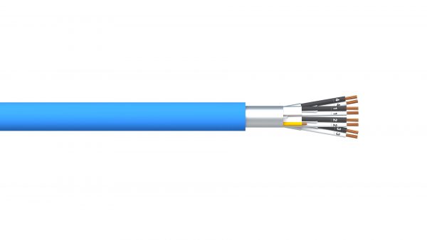 4 Pair 1.5mm2 Ind & Overall Foil PVC/PVC Dekoron® Instrumentation Cable - Blue Sheath