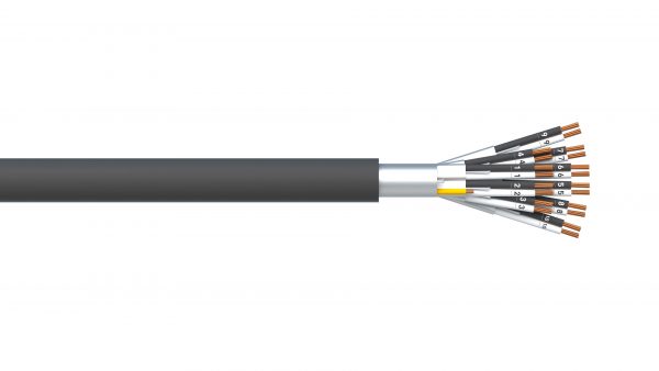 10 Pair 1.5mm2 Ind & Overall Foil PVC/PVC Dekoron® Instrumentation Cable - Black Sheath