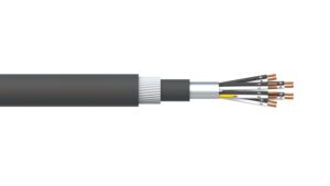 6 Pair 0.5mm2 Overall Foil PVC/SWA/PVC Dekoron® Instrumentation Cable - Black Sheath