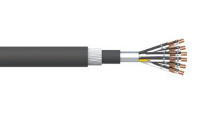 12 Pair 0.5mm2 Overall Foil PVC/SWA/PVC Dekoron® Instrumentation Cable - Black Sheath