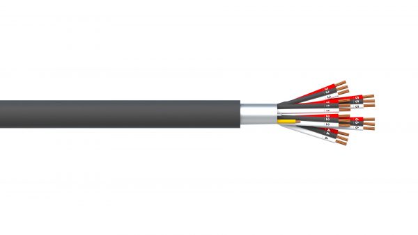 6 Triad 0.5mm2 Overall Foil PVC/PVC Dekoron® Instrumentation Cable - Black Sheath