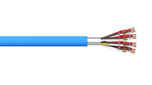 8 Triad 0.5mm2 Overall Foil PVC/PVC Dekoron® Instrumentation Cable - Blue Sheath