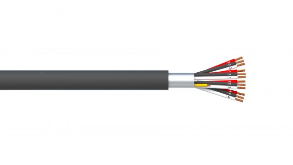 4 Triad 1.5mm2 Overall Foil PVC/PVC Dekoron® Instrumentation Cable - Black Sheath
