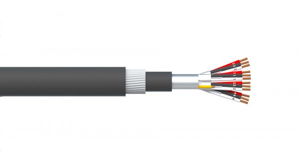 4 Triad 0.5mm2 Ind & Overall Foil PVC/SWA/PVC Dekoron® Instrumentation Cable - Black Sheath