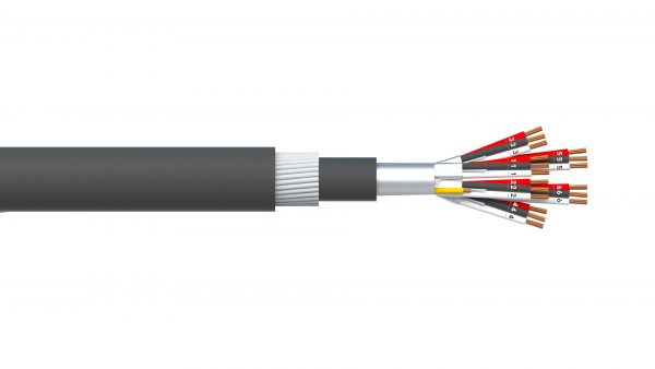 6 Triad 0.5mm2 Ind & Overall Foil PVC/SWA/PVC Dekoron® Instrumentation Cable - Black Sheath