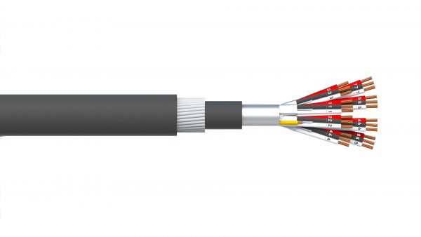 8 Triad 0.5mm2 Ind & Overall Foil PVC/SWA/PVC Dekoron® Instrumentation Cable - Black Sheath