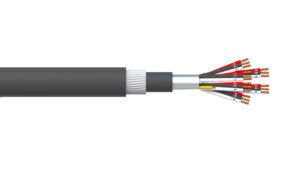 6 Triad 0.5mm2 Overall Foil PVC/SWA/PVC Dekoron® Instrumentation Cable - Black Sheath