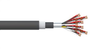 12 Triad 0.5mm2 Overall Foil PVC/SWA/PVC Dekoron® Instrumentation Cable - Black Sheath