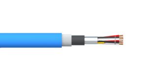 2 Triad 1.5mm2 Overall Foil PVC/SWA/PVC Dekoron® Instrumentation Cable - Blue Sheath