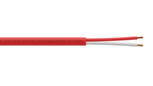 2 Core 1.5mm2 PVC/PVC Flat Easy Strip Fire Alarm Cable – Red Sheath