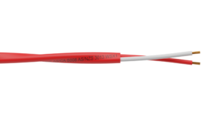 2 Core 1.5mm2 PVC/PVC Twisted Easy Strip Fire Alarm Cable - Red Sheath