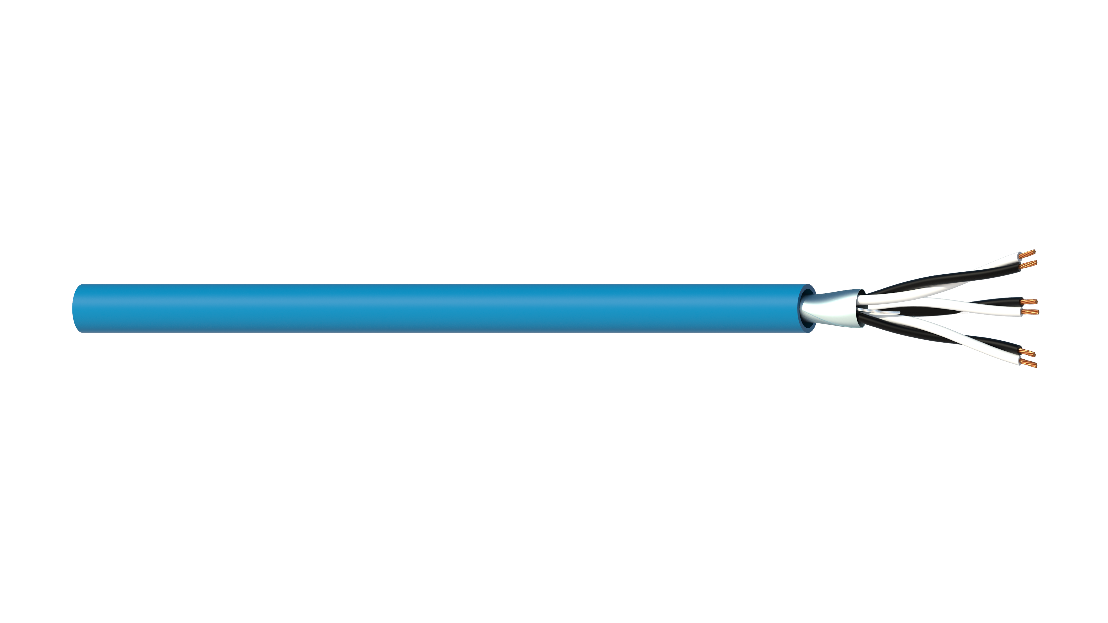 3 Pair 0.5mm2 Cu/PVC/OS/PVC Maser Instrumentation Cable - Blue Sheath