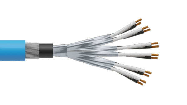 6 Pair 1.5mm2 Cu/PVC/ISOS/PVC/SWA/PVC Maser Instrumentation Cable - Blue Sheath