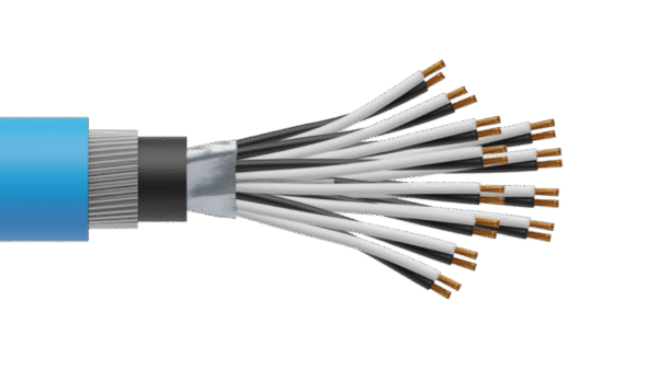 12 Pair 1.5mm2 Cu/PVC/OS/PVC/SWA/PVC Maser Instrumentation Cable - Blue Sheath