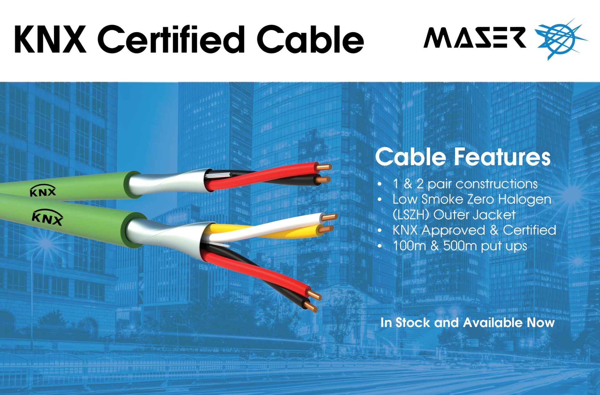 KNX Approved and Certified Cable available now