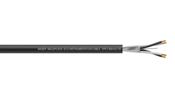 2PR 0.88mm2 Overall Screen PVC/PVC Eco Instrumentation Cable