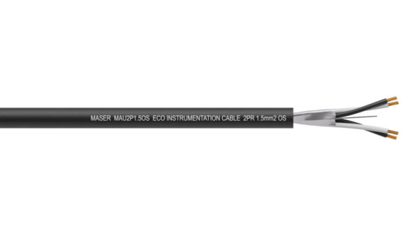 2PR 1.5mm2 Overall Screen PVC/PVC Eco Instrumentation Cable