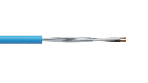 1 Pair 0.5mm2 Cu/PVC/OS/PVC Maser Instrumentation Cable - Blue Sheath